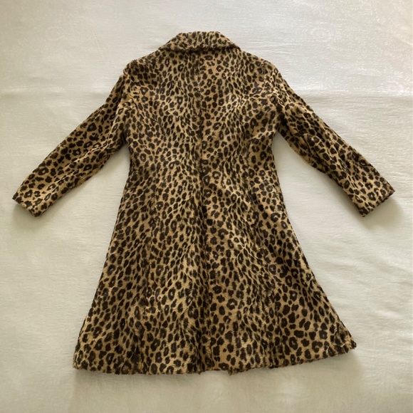 SOLD Mango leopard print faux fur coat - Picture 3 of 11
